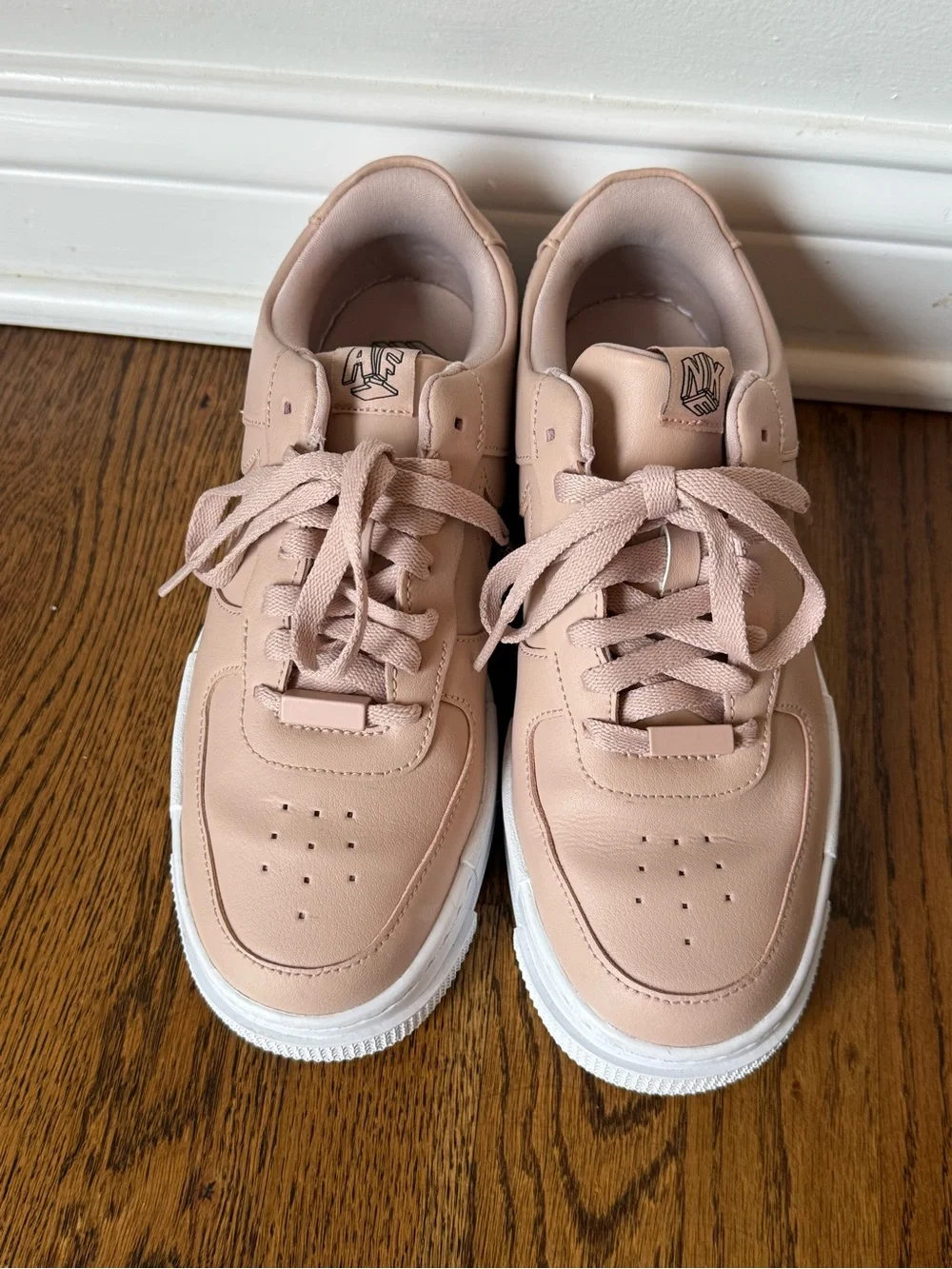 Nike Air Force 1 Pixel Platform pink/white size 8